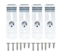 Wodsty Lot de 4 clips de montage pour lave-vaisselle en acier inoxydable | Ensemble de 4 pièces, acier inoxydable, durable, ajustement parfait, facile à utiliser