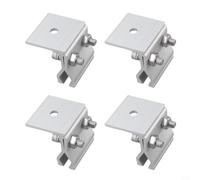 Wodsty Lot de 4 pinces PV pour aluminium pour toit en tôle ondulée | Alliage d'aluminium, résistant aux intempéries, pour toits en tôle ondulée, résistant à la corrosion, durable