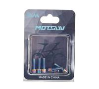 Wodsty Lot de vis de potence en acier inoxydable M5 - 18 mm - Couleur | Lot de 6 vis de potence de vélo M5 18 mm en acier inoxydable avec rondelles, filetage anti-relâchement