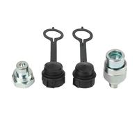 Wodsty NPT Kit de raccord rapide 3/8 pour cric, cylindre et pompe | 3/8 NPT pour kit de raccordement plat avec joints anti-poussière, kit de raccord rapide NPT 3/8 Enerpac -604