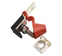 Wodsty Porte-fusible 58 V CC - Bloc de distribution de style 300 A avec goujons M8 pour EV RV - Protection du système d'alimentation solaire marine - Base en ABS - Wodsty 300 A 58 V CC - Borne M8 pour