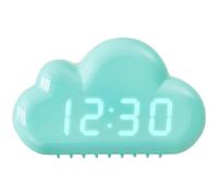 Wodsty Réveil LED à commande vocale en forme de nuage, mode variateur, 3 | Réveil LED en forme de nuage, commande vocale, veilleuse avec date, affichage de la température, fonction snooze, numérique