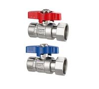 Wodsty Robinet sphérique en cuivre pour chaudière droite 1/2" NPT avec | Robinet sphérique haute performance en cuivre 1/2" NPT pour systèmes de chauffage de chaudière combinée, passage complet 1/2"