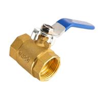 Wodsty Robinet sphérique en laiton, débit standard, raccord fileté | Robinet sphérique en laiton à passage complet, double filetage intérieur, valve d'arrêt d'eau et d'air