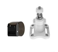 Wodsty Support de caméra sans trou pour extérieur, réglable pour anneau pour arlo pour eufy pour wyze pour clignotant, design robuste ABS + nylon noir (blanc avec sangles)