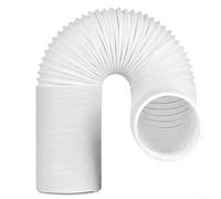 Wodsty Tuyau d'échappement pour climatiseur portable Midea - 13 cm et 15 cm - Tuyau d'aération flexible avec anneau de serrage - Fil d'acier renforcé - Conduit de rechange extensible pour