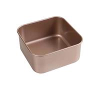 Woedpez Plat de cuisson carré antiadhésif avec grands côtés, 6 INCHES | Moule de cuisson carré avec grands côtés droits pour recettes de bain-marie, fours domestiques et portions propres