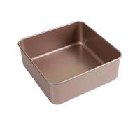 Woedpez Plat de cuisson carré antiadhésif avec grands côtés, 8 INCHES | Moule de cuisson carré avec grands côtés droits pour recettes de bain-marie, fours domestiques et portions propres