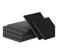 WOFDALY Plaque Plastique ABS Noir 200 x 200 mm Panneau Plastique pour DIY Bricolage Modélisme Montage Projets Artistiques Atelier Maison Industriel,200mm*200mm*35mm
