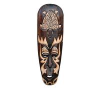 Wogeka - Masque mural de tortues de 50 cm - Style ethnique africain en bois comme idée cadeau pour Noël, anniversaire, décoration - sculpture artisanale de Bali Maske59 (Maske59b)