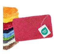 WohnDirect Tapis de Bain 60 x 100 cm, Microfibre à Poils Longs 4 cm, antidérapant, très Absorbant et séchage Rapide, Lavable en Machine, Compatible Chauffage au Sol, Baie