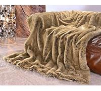 Wohnen & Accessoires Couverture en fourrure synthétique Zobel Caramel 240 x 260 cm