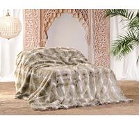Wohnen & Accessoires Grande Couverture en Fourrure, Fausse Fourrure Gazelle 220x240cm, 260x300cm et d'autres Tailles (Couvre-lit 220x240cm)
