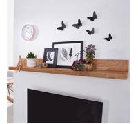 WOHNLING bois massif étagère murale 160 cm acacia étagère Wandboard meubles en bois massif