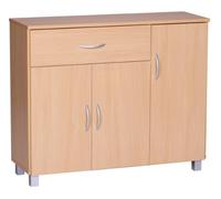 Enfilade tiroir hêtre JARRY & portes commode commode poignées en bois placard couloir