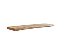 WOHNLING Étagère Mur. 100 cm Acacia Massif Bord Naturel, Étagère Flottante