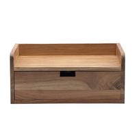 WOHNLING Étagère Murale en Acacia Massif 45x30cm Marron Rectangulaire - Étagère Flottante Design - Étagère Suspendue en Bois - Tablette Murale tiroir Faite à la Main