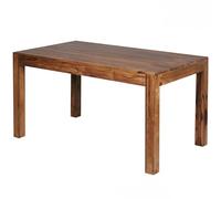 Wohnling Mumbai Table de salle à manger, 140 x 80 x 76 cm, en bois massif Sheesham intemporelle, rectangulaire, en bois, simple, grande table à manger