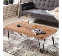 Table basse 115x60x40 cm en acacia massif et métal - SURATE