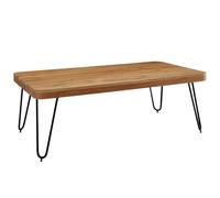 Table basse 115x60x40 cm en acacia massif et métal - SURATE