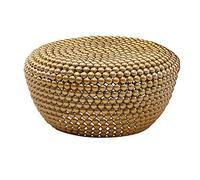 WOHNLING Table Basse Ronde 60x60x30 cm Aluminium Dorée Métal