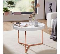 WOHNLING table basse table EVA table basse cuivre WOHNLING rond table table d'appoint rétro