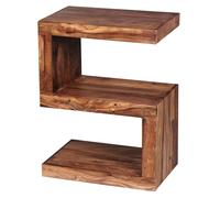 Table d'appoint en forme de S 44x44x60 cm en bois de sheesham - MADURAI