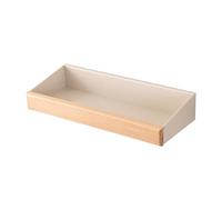Wohnzim Étagères flottantes - Large support mural en bois de 38,9 cm - Présentoir rustique - Plateforme d'étagère avec bandes - Organisateur décoratif pour le stockage des bouteilles d'épices et de