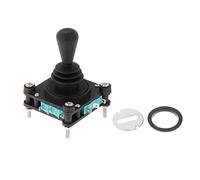 Woideklu Commutateur à Joystick, Commutateur En Croix à Quatre Positions, Commutateur Rotatif à Maintien Automatique, Retour Par Ressort, Boîtier Ignifugé pour, CV4-YQ-04R2G