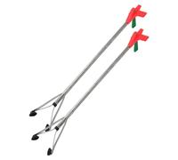 Woideklu Deux Pinces à Déchets avec Ventouses Puissantes, Cadres En Acier Inoxydable, Longues Mâchoires de Préhension, Poignées Antidérapantes, Adaptées à L, M