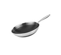 Wok 28 cm en Inox Tous Feux Induction avec Revêtement 3D Alvéolé Anti-rayures Noir / Argent