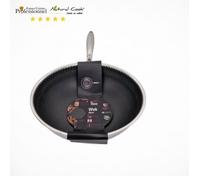 Wok 28cm - Inox Professionnel - Anti-adhésif - Nid d'abeille - Léger et facile d'entretien