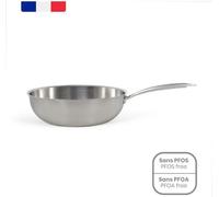 Wok Acier Inoxydable LIVOO MEP162, Ø 28 cm, Tous feux dont induction et four, France