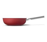 Smeg Wok CKFW3001RDM aluminium antiadhésif 30 cm rouge mat