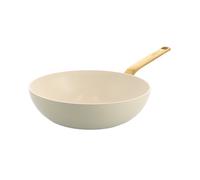 GreenPan Wok Evolution 28 cm – aluminium forgé, revêtement céramique – Crème