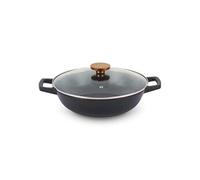 BEKA Wok Nori 30 cm 2 anses Fonte émaillée Noir