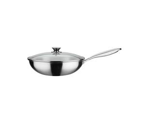 Wok ASIA PRO Revêtement anti-adhésif avec couvercle GSW D32 cm