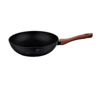 Wok - BERLINGERHAUS - EBONY ROSEWOOD - Aluminium moulé - Revêtement antiadhésif - 28 cm