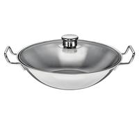 Wok BO-lang, avec accessoires, 36 cm, 5,00 litres, en acier inoxydable, couleur noire