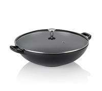 KELA Wok Calido fonte noire 4 litres hauteur 17cm Ø36 cm noir