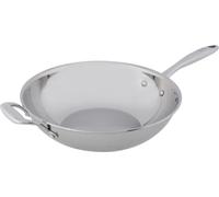 Wok - COZY & TENDANCE - CLASSIQUE - Acier inoxydable - 30 cm - Compatible tous feux, y compris induction