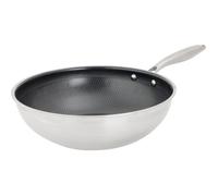 Wok - COSY & TRENDY - HEXAPRO - Acier inoxydable - Ø24 cm - Anti-adhésive - Tous feux dont induction