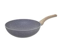 Wok D 28 cm en Aluminium Forgé aspect pierre Ligne Nature Tous feux - Secret de Gourmet