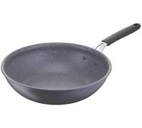 Wok de 28 cm, avec revêtement antiadhésif, revêtement minéral, compatible avec les plaques à induction