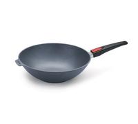 Woll Diamond Lite Wok - Induction -, Ø 32 cm, hauteur 10 cm, avec manche amovible - Convient à tous les types de cuisinières, antiadhésif, fonte d'aluminium, adapté au four