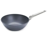 Wok DIAMOND LITE PRO 32 cm, pour induction, poignée en acier inoxydable, titane, WOLL