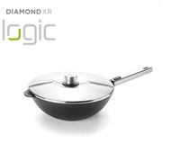 Wok DIAMOND PRO XR LOGIC 28 cm, avec couvercle, poignée amovible, WOLL