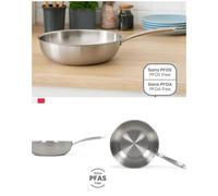 Wok En Acier Inoxydable 28 Cm Pour Brigade