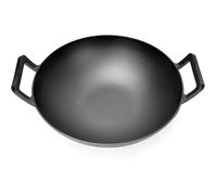 Wok en fonte Ø 36 cm pour barbecue à gaz induction feu poêle wok en fonte pour Weber Spirit Gourment Ø 36cm