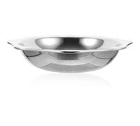 Wok en Métal Argenté Grosse Capacité, Acier Inoxydable | Fond Épaissi, Surface Polie Lisse, Nettoyage Facile, la Cuisine Maison et Service Restaurant
